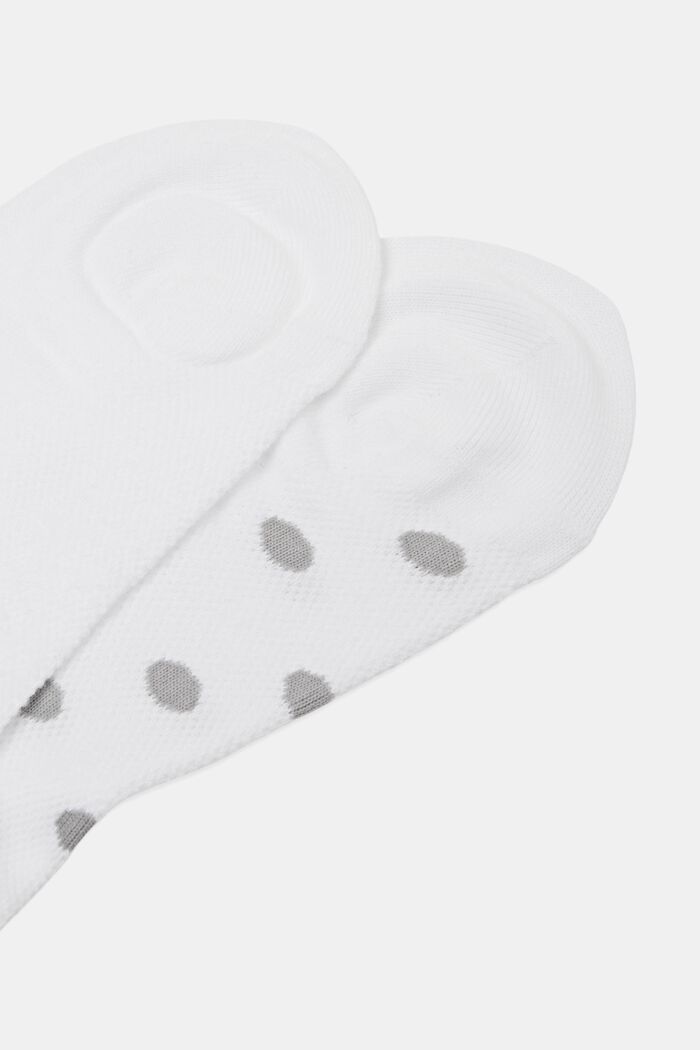 2 párů ponožek do tenisek se síťovinou, bio bavlna, NEW WHITE, detail image number 2