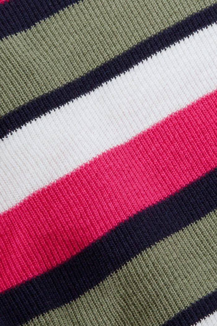 Pruhovaný pulovr, PINK FUCHSIA, detail image number 5