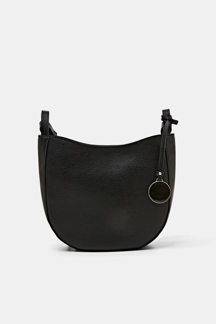 Z recyklovaného materiálu: kabelka přes rameno, z imitace kůže, BLACK, detail image number 0