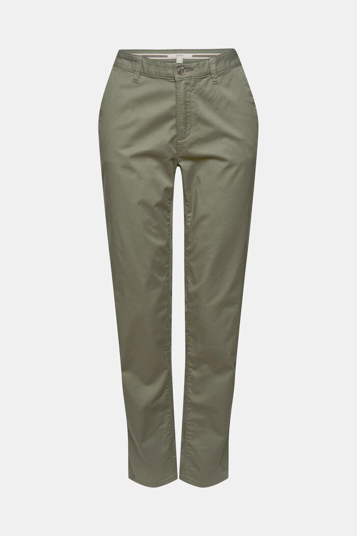 Strečové kalhoty chino s Lycra xtra life™, KHAKI GREEN, detail image number 0