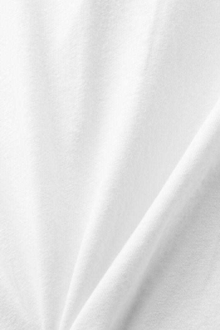 Polokošile z bavlny se lnem, OFF WHITE, detail image number 5