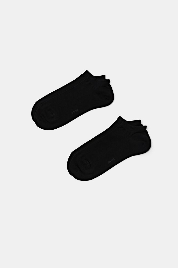 2 páry ponožek, bio bavlna, BLACK, detail image number 0