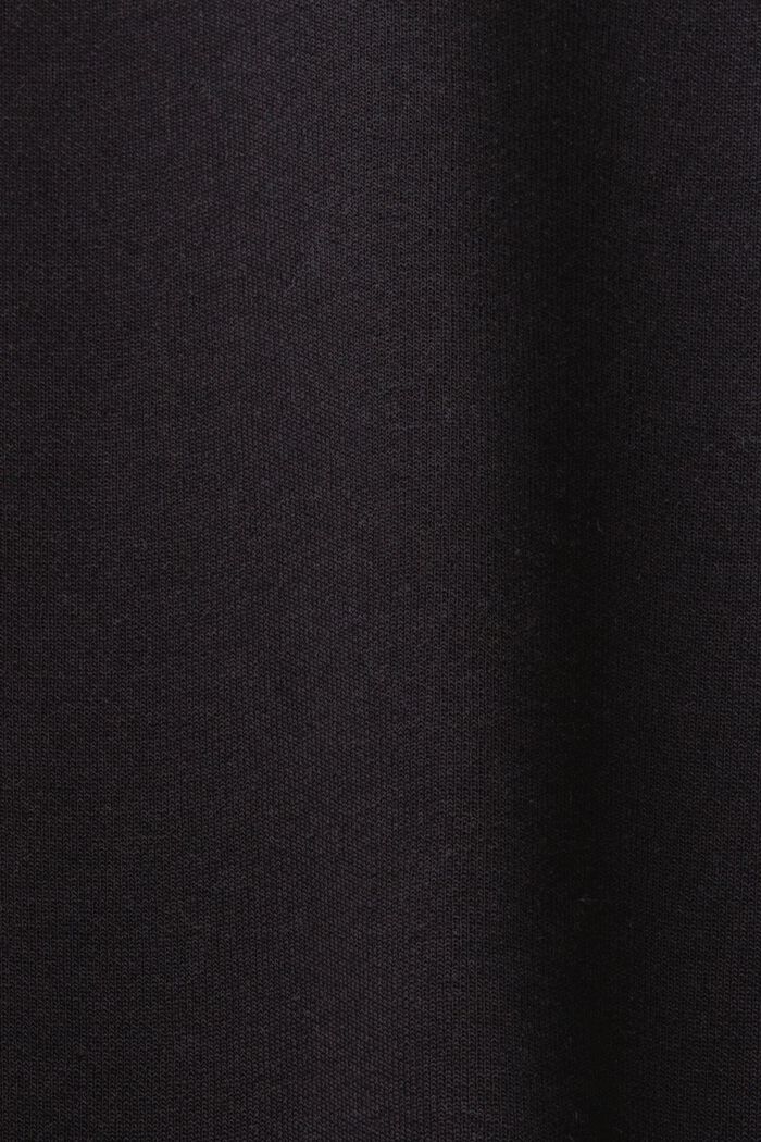 Basic mikina, směs s bavlnou, BLACK, detail image number 4