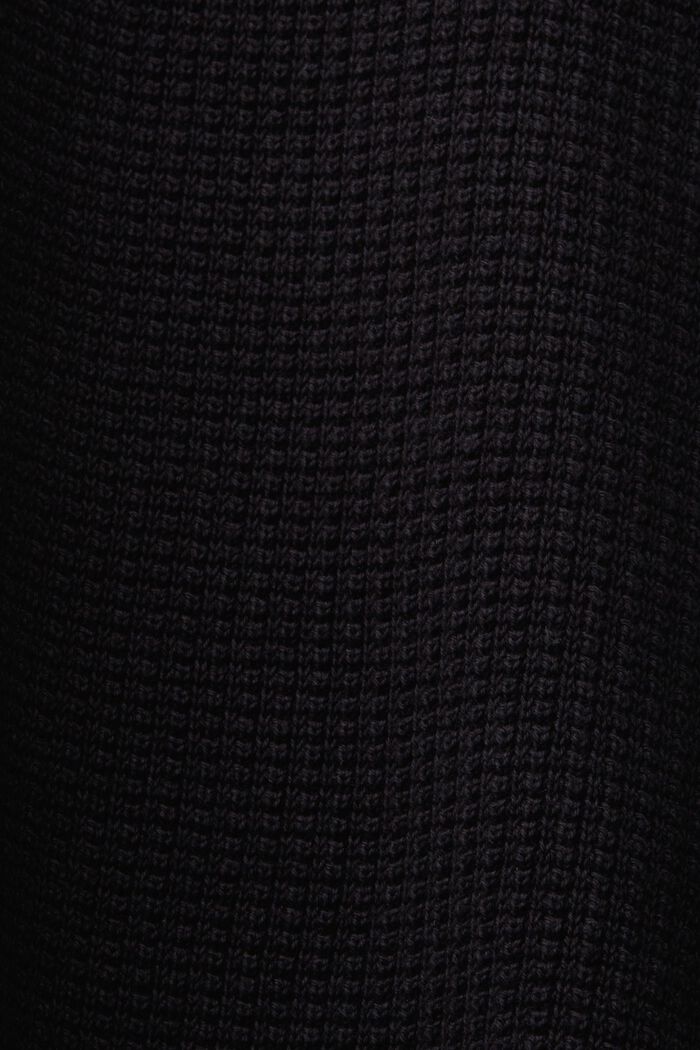 Pulovr s límcem na zip, ze 100% bavlny pima, BLACK, detail image number 5