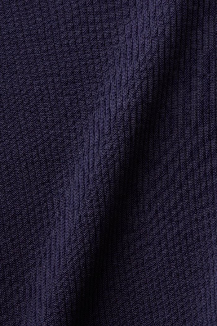 Bezešvý pulovr s krátkým rukávem, NAVY, detail image number 4