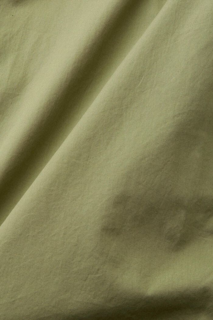 Bavlněná košile z udržitelné bavlny, s krátkým rukávem, LIGHT KHAKI, detail image number 4