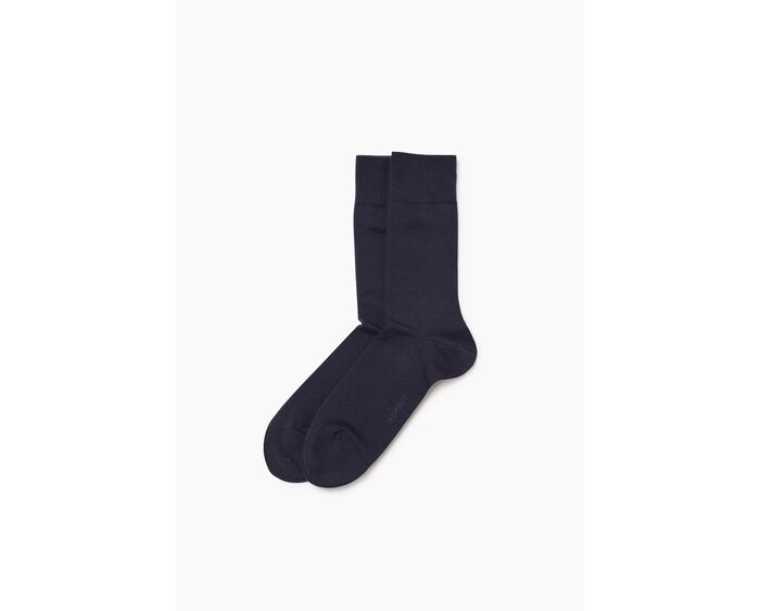 2 páry ponožek z jemné pleteniny se střižní vlnou, MARINE, detail image number 0