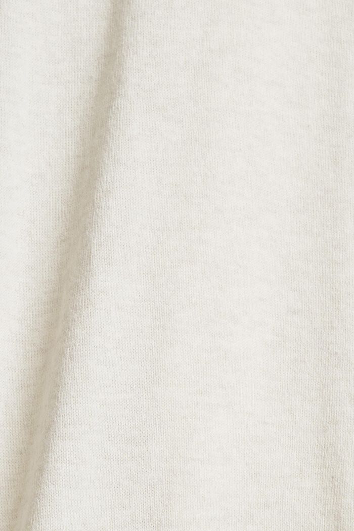 Pulovr s kapucí, 100% bavlna, SAND, detail image number 1