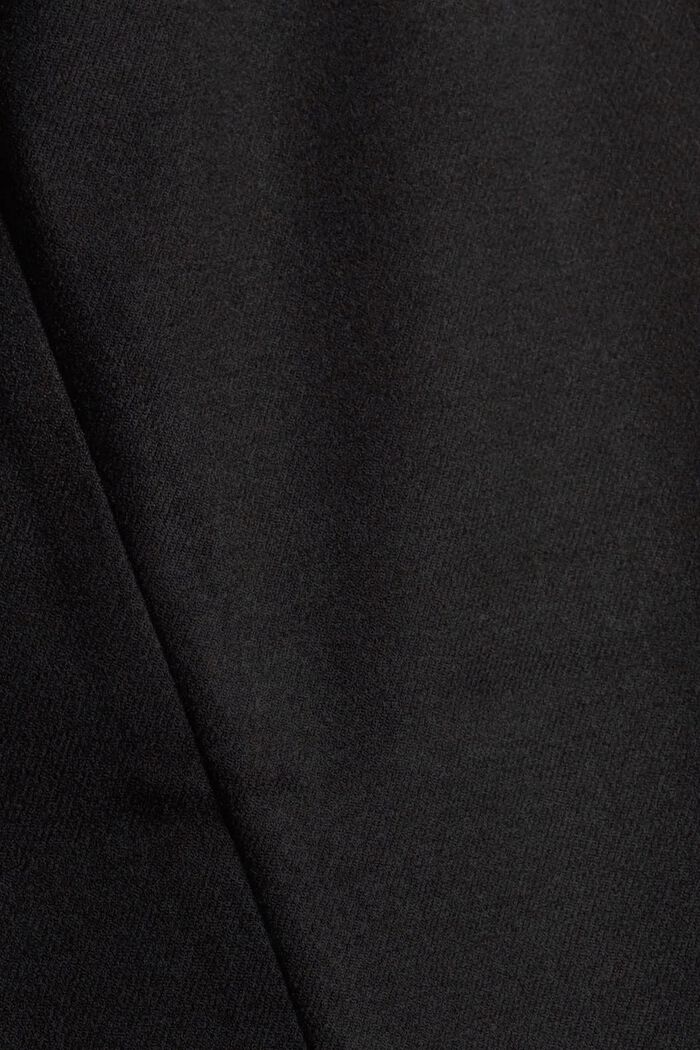 Z recyklovaného materiálu: flanelové kalhoty s opaskem, BLACK, detail image number 4