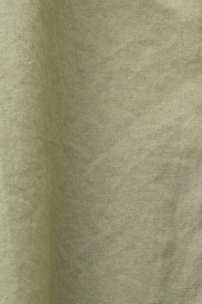Košile s propínacím límcem a krátkým rukávem, LIGHT KHAKI, detail image number 4