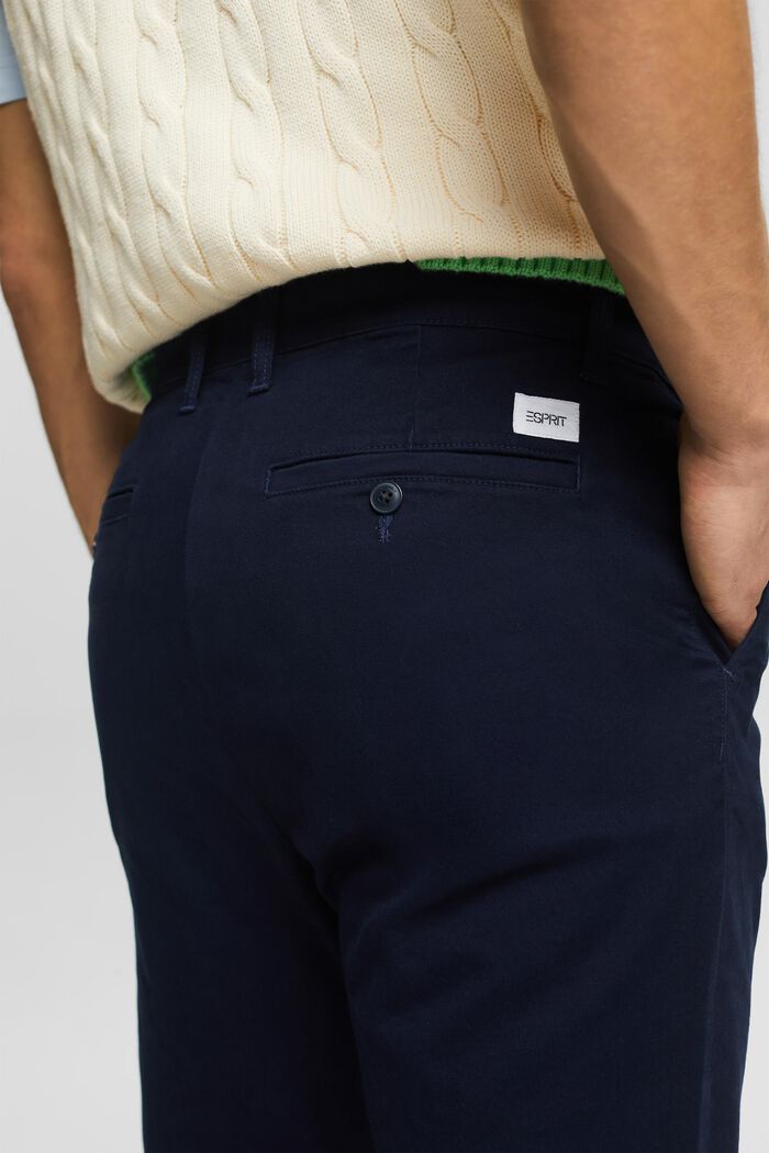 Kalhoty chino s úzkými nohavicemi, NAVY, detail image number 3