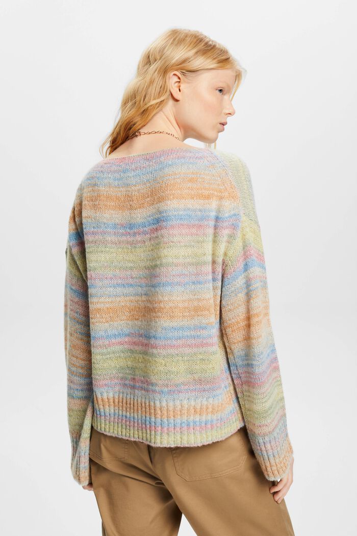 Pletený pulovr s alpakou, LAVENDER, detail image number 3