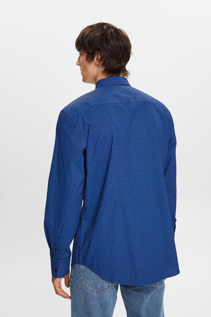 Propínací vzorovaná košile, 100% bavlna, BRIGHT BLUE, detail image number 3