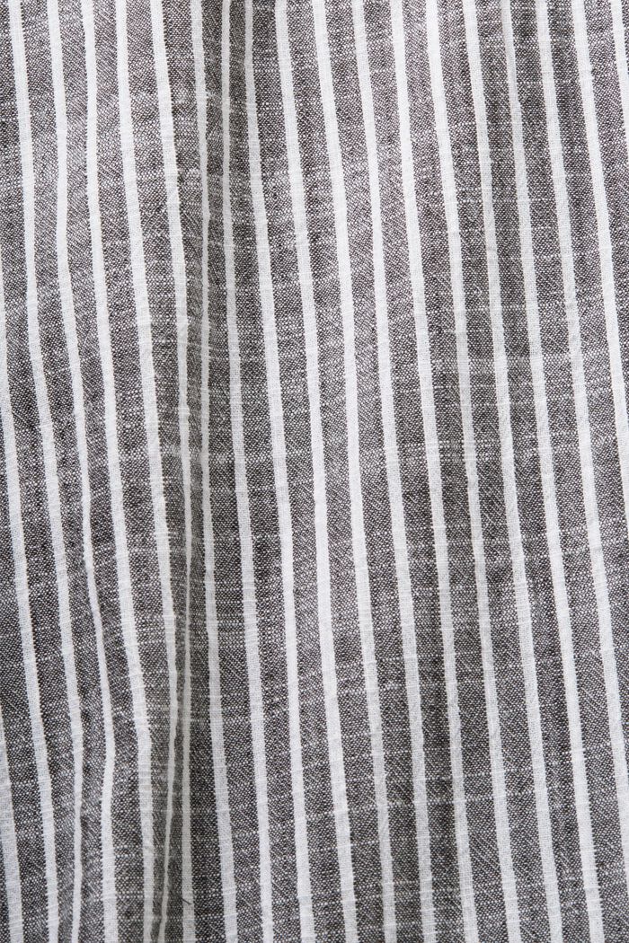 Košilové šaty s páskem, 100% bavlna, ANTHRACITE, detail image number 5