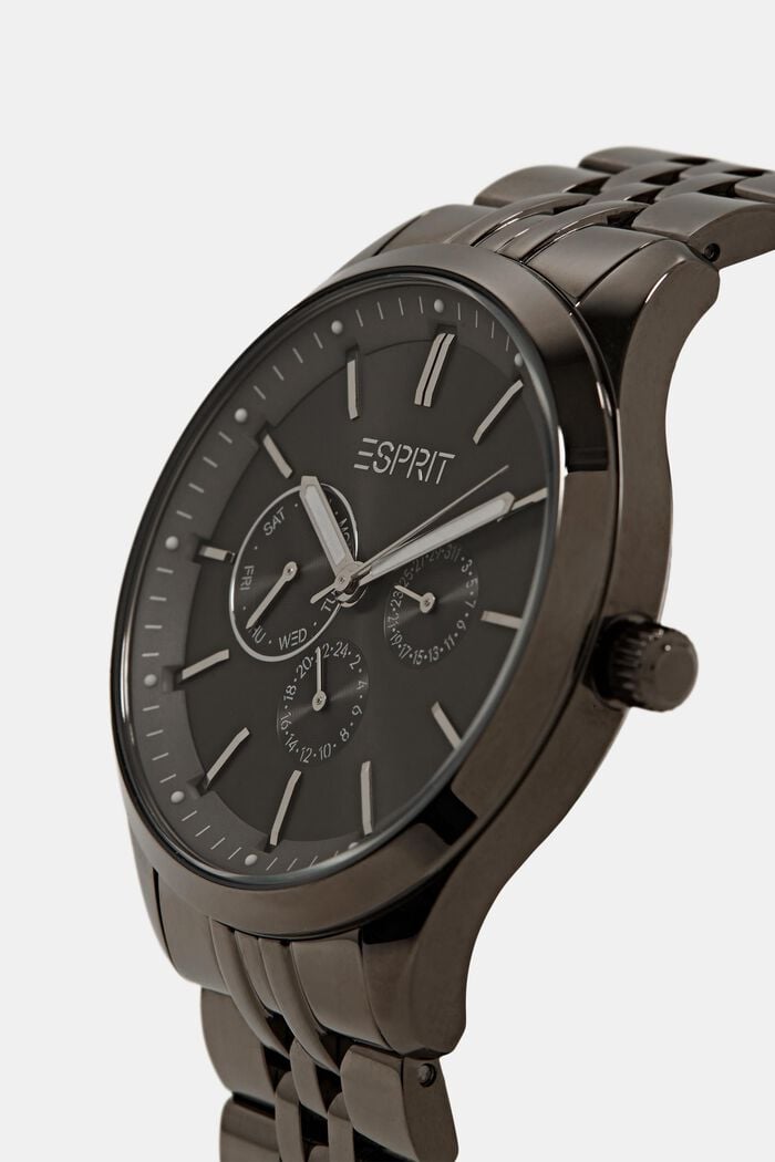 Nerezové hodinky s článkovým náramkem, GREY, detail image number 1