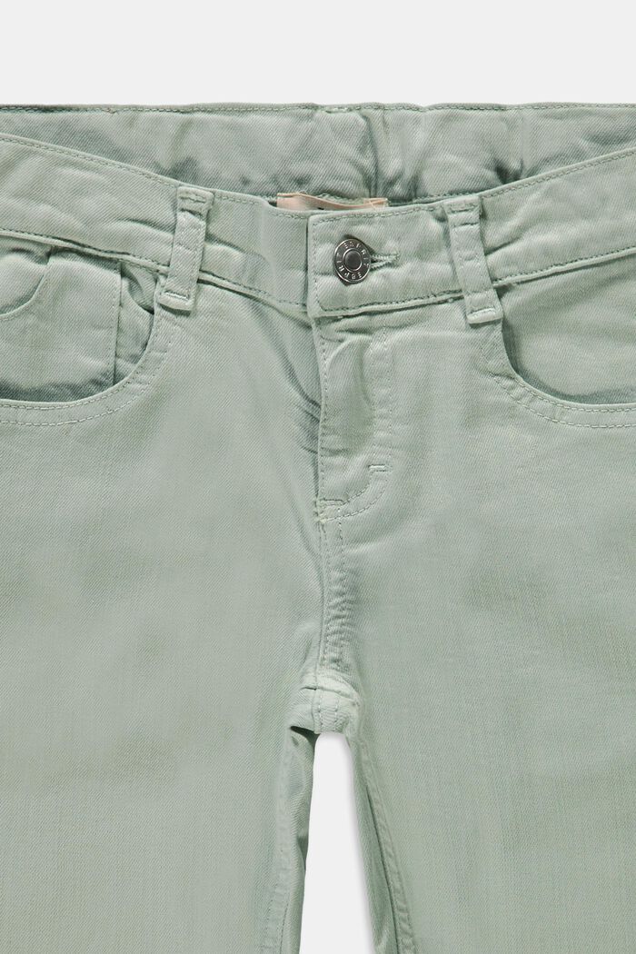 Z recyklovaného materiálu: bermudové šortky s nastavitelným pasem, LIGHT AQUA GREEN, detail image number 2
