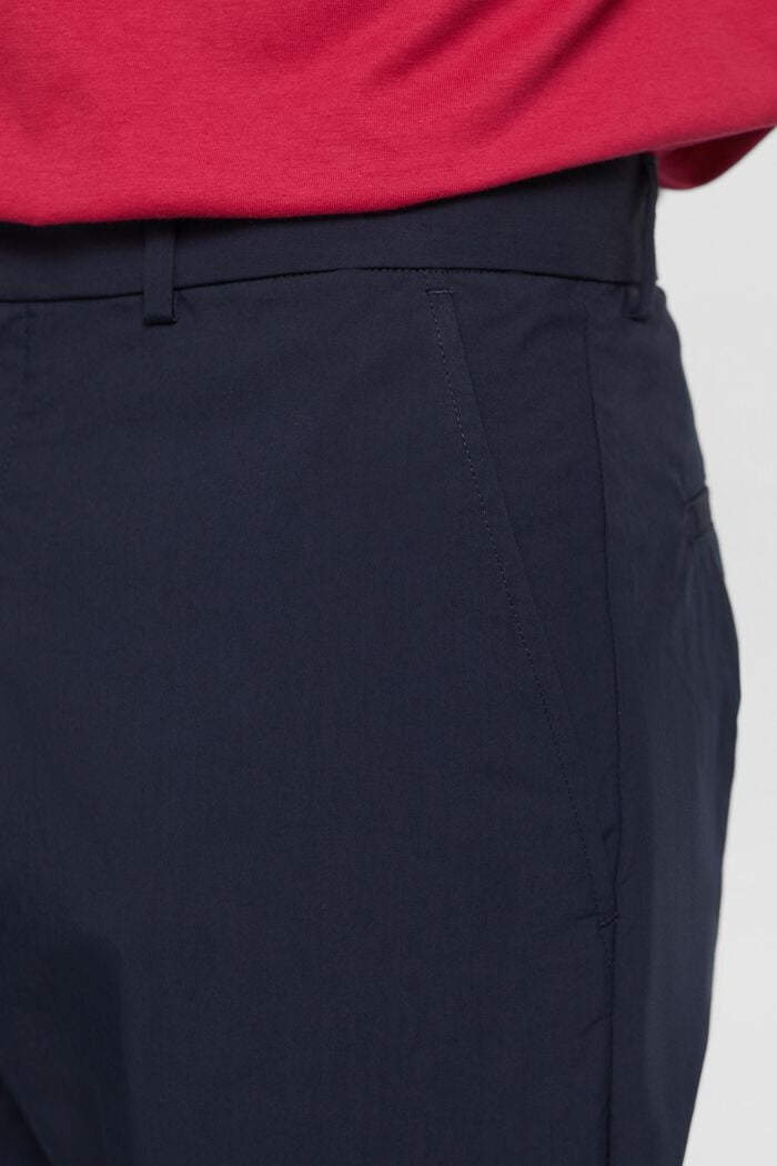 Lehké kalhoty chino, směs s bavlnou, NAVY, detail image number 2