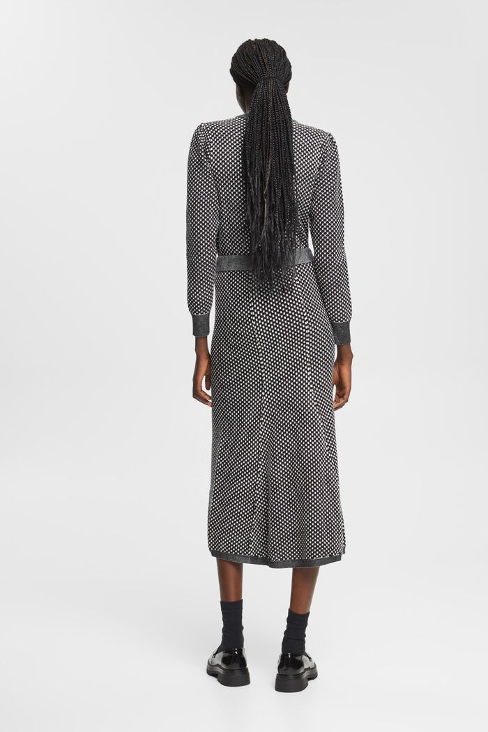 Dvoubarevná pletená sukně, LENZING™ ECOVERO™, BLACK, detail image number 3
