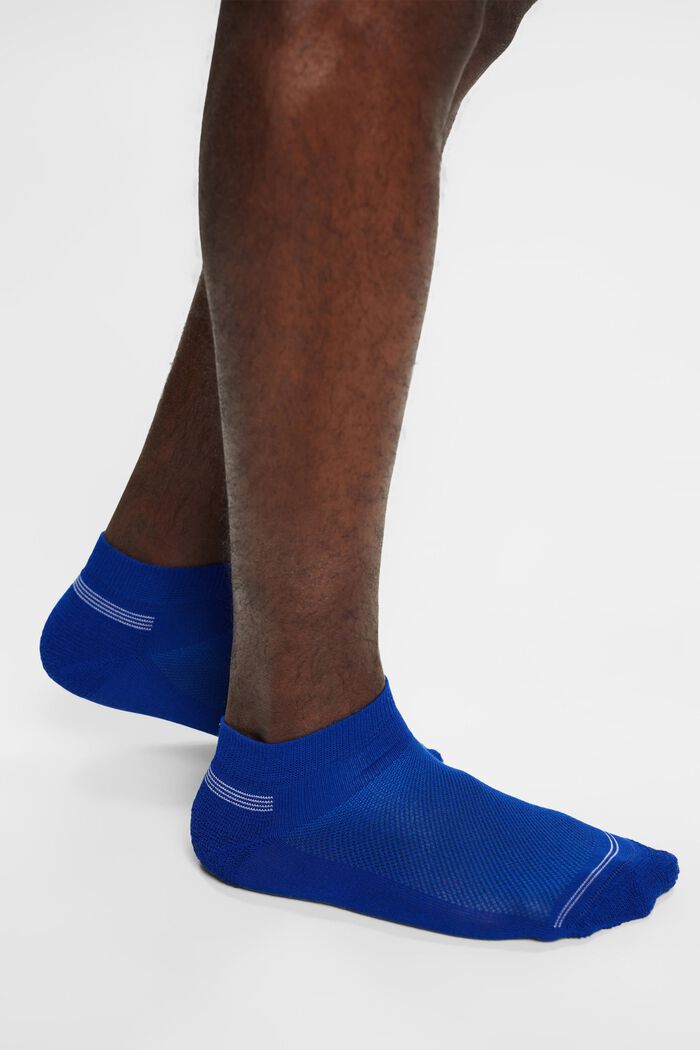 3 páry nízkých ponožek se síťovanou strukturou, BLACK/BLUE, detail image number 2