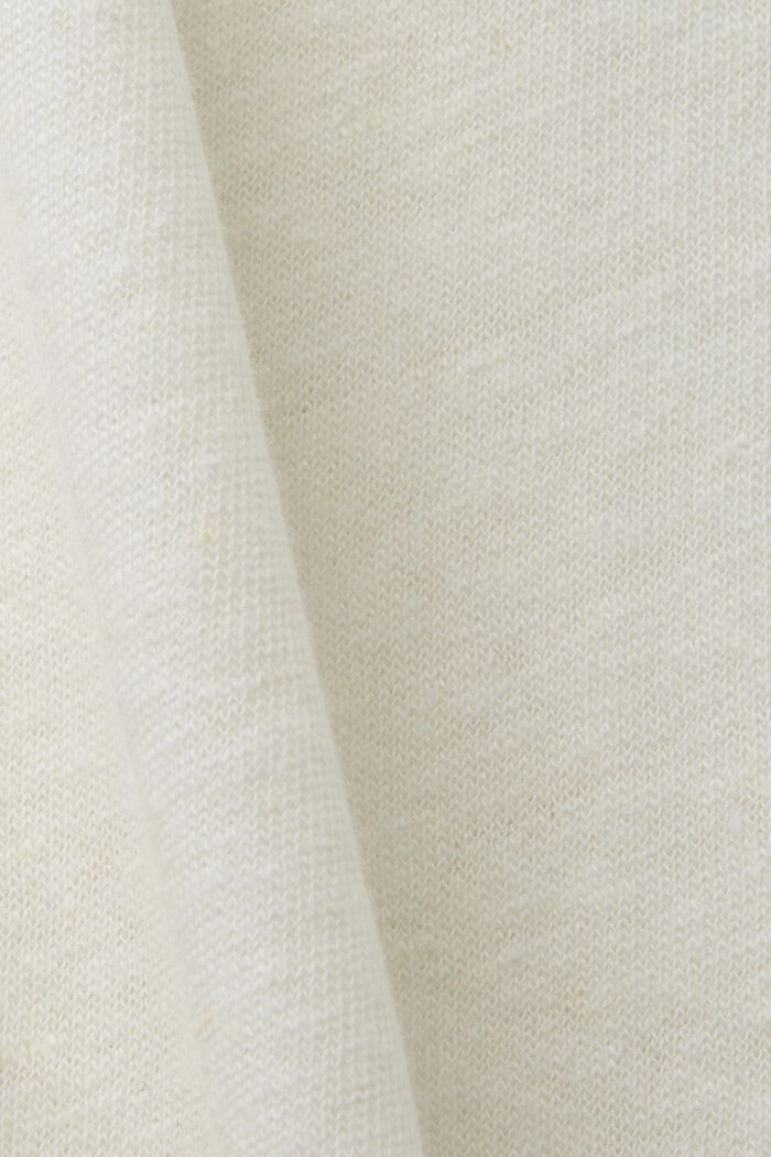 CURVY tričko ze směsi bavlny a lnu, ICE, detail image number 1