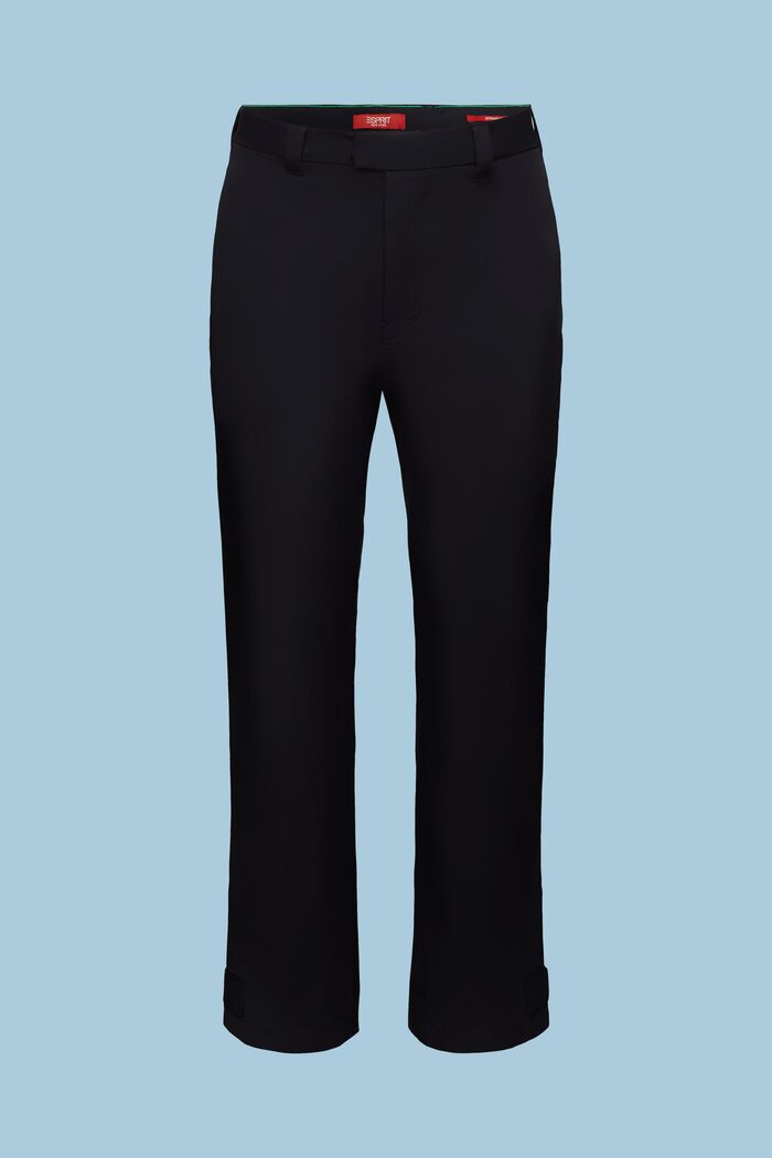 Teplákové kalhoty s rovným střihem straight fit, BLACK, detail image number 5