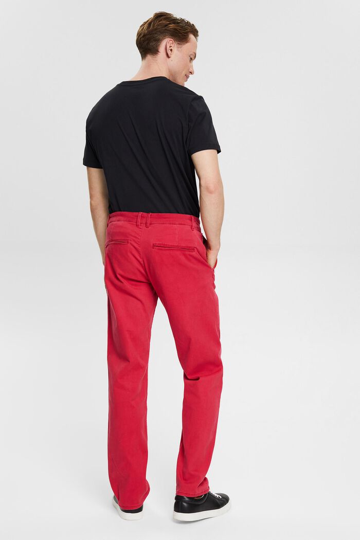 Kalhoty chino z bavlny, RED, detail image number 3