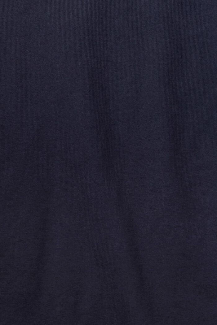 Žerzejové tričko s dlouhým rukávem, 100 % bavlna, NAVY, detail image number 1