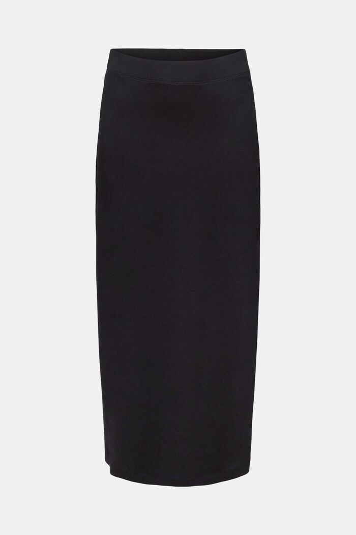 Žerzejová midi sukně, BLACK, detail image number 6
