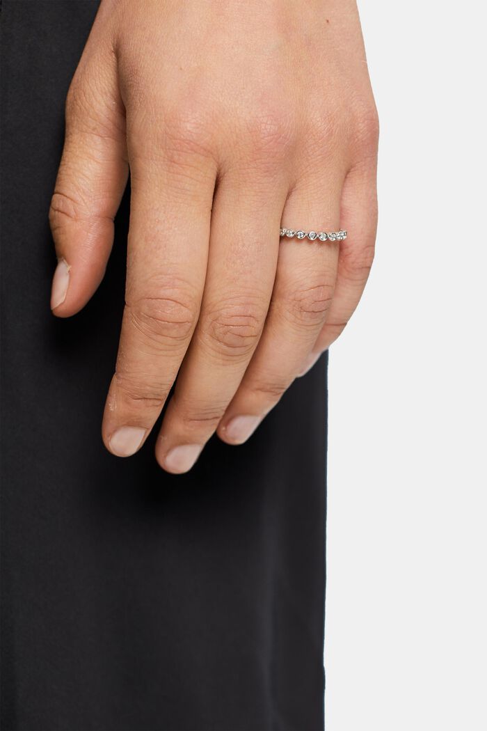 Prsten se zirkony, sterlingové stříbro, SILVER, detail image number 2