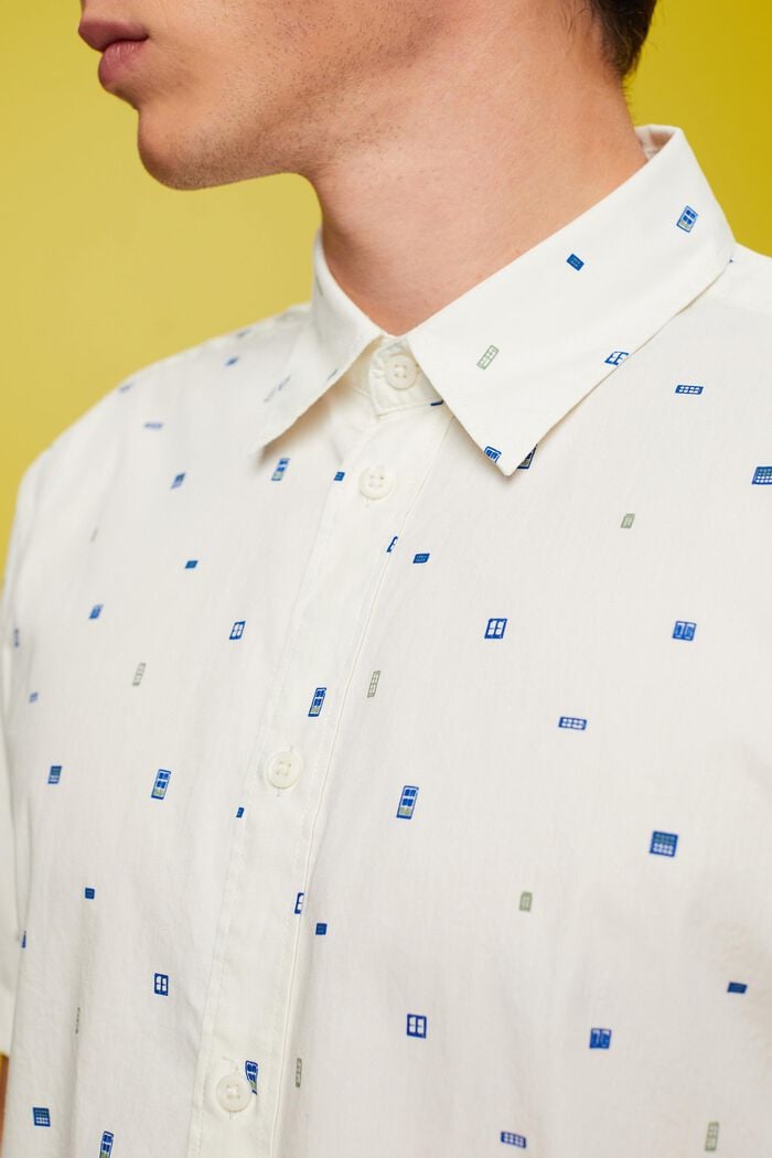 Vzorovaná košile s krátkým rukávem, 100% bavlna, ICE, detail image number 2