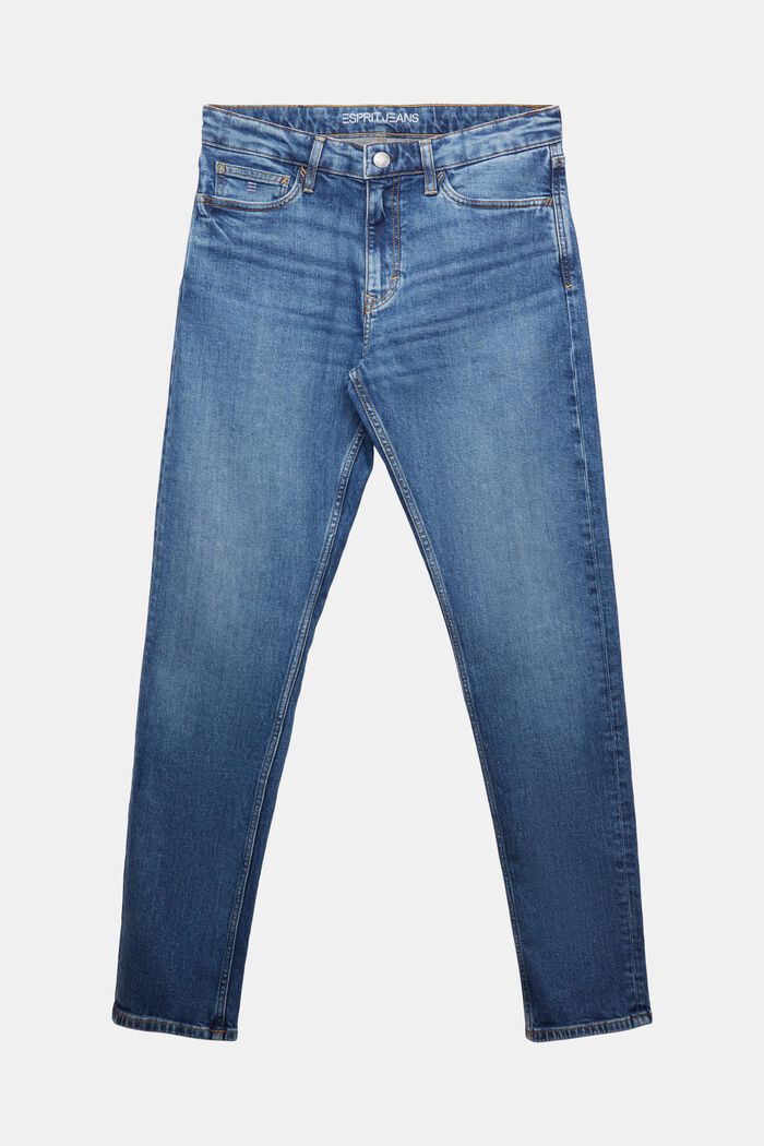 Slim džíny se střední výškou pasu, BLUE MEDIUM WASHED, detail image number 6
