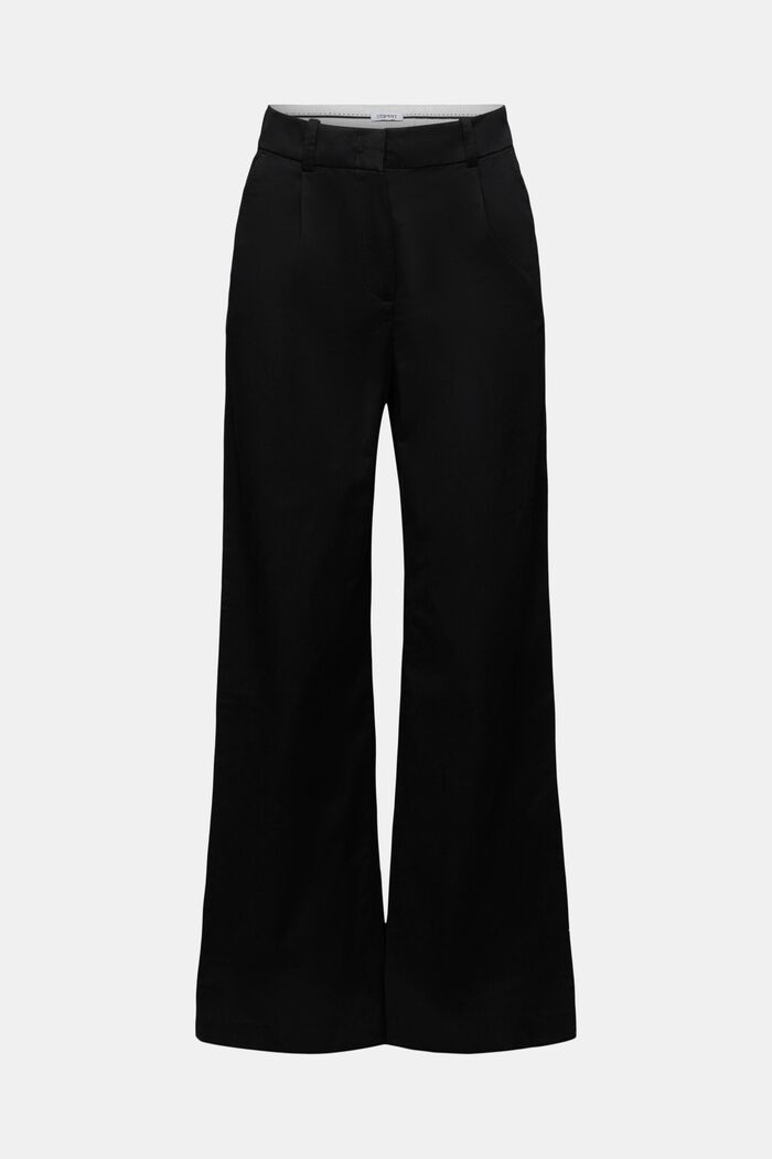 Kalhoty chino se širokými nohavicemi, BLACK, detail image number 6