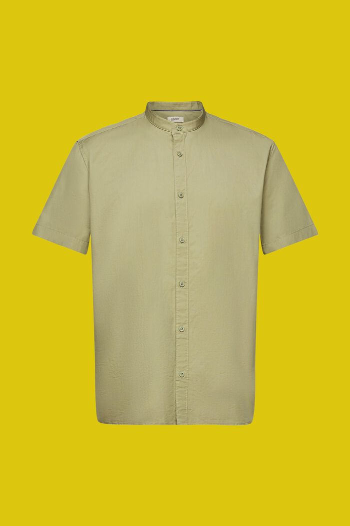 Bavlněná košile se stojáčkem, LIGHT GREEN, detail image number 6