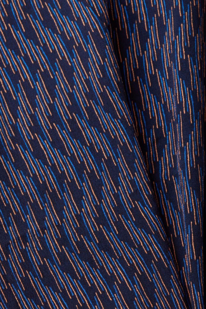 Midi šaty s potiskem po celé ploše, NAVY, detail image number 4