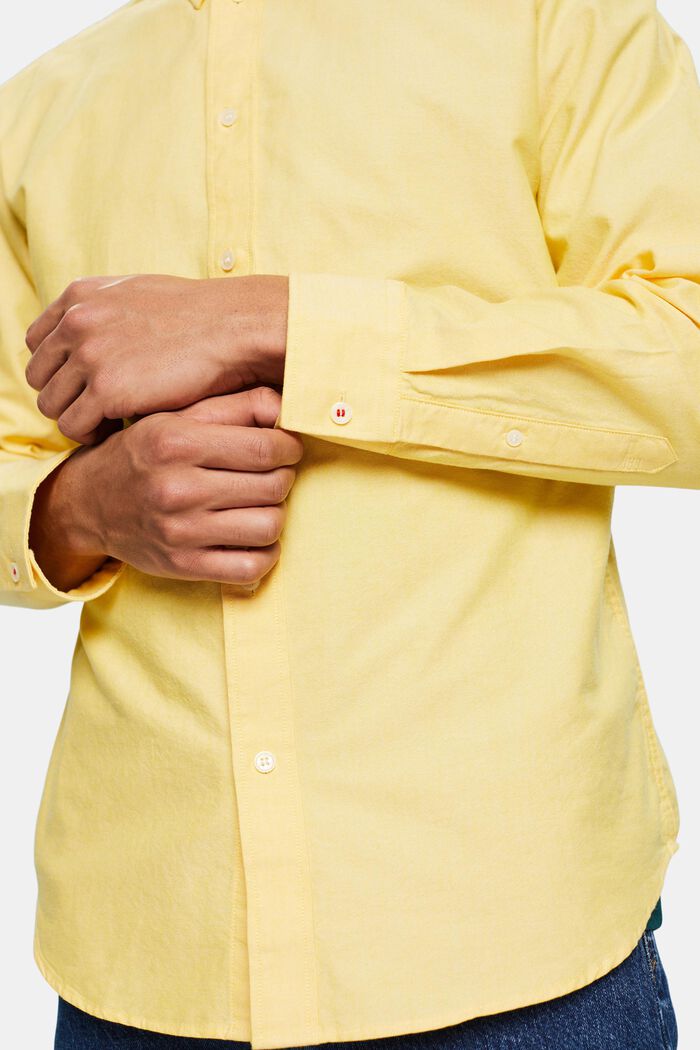 Košile z bavlněného materiálu Oxford, YELLOW, detail image number 3