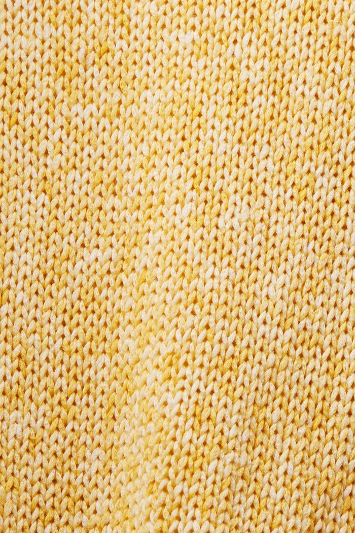 Melírovaný svetr bez rukávů, SUNFLOWER YELLOW, detail image number 4