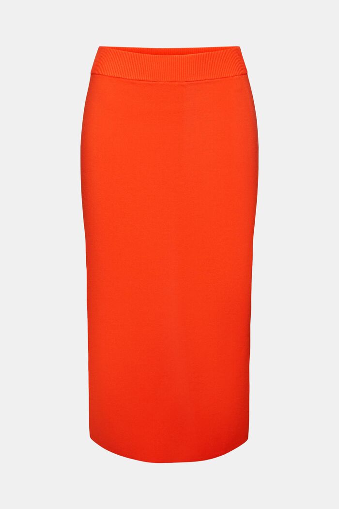 Midi sukně z materiálu Tech Knit, BRIGHT ORANGE, detail image number 6