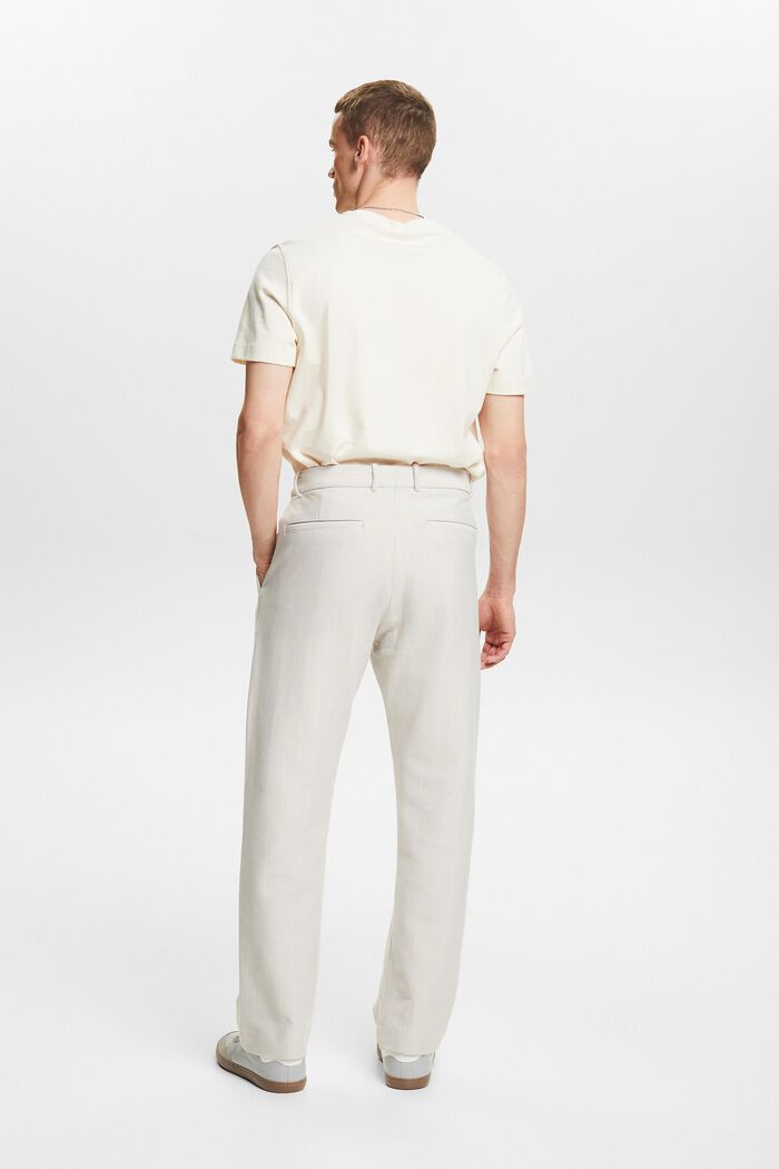 Oblekové kalhoty s vlasovým proužkem, z piké, LIGHT GREY, detail image number 2