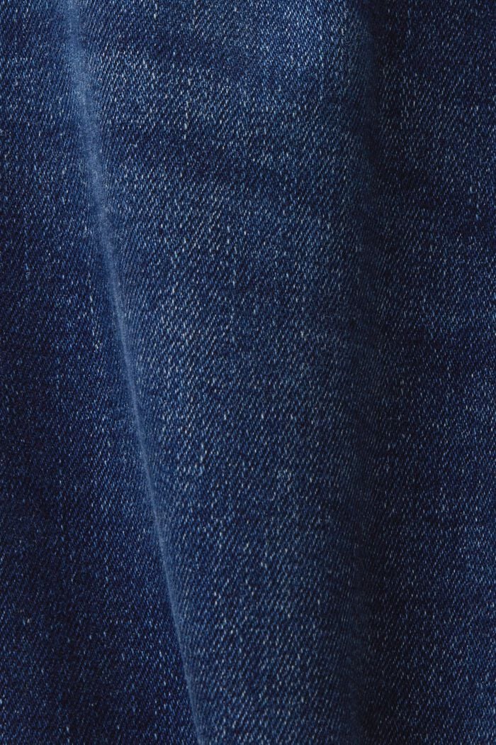 Z recyklovaného materiálu: bootcut džíny s vysokým pasem, BLUE DARK WASHED, detail image number 6