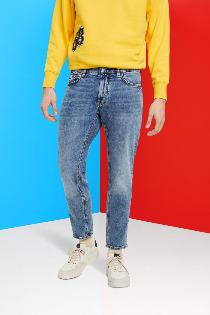 Ležérní džíny s úzkým střihem Slim Fit, BLUE LIGHT WASHED, detail image number 0