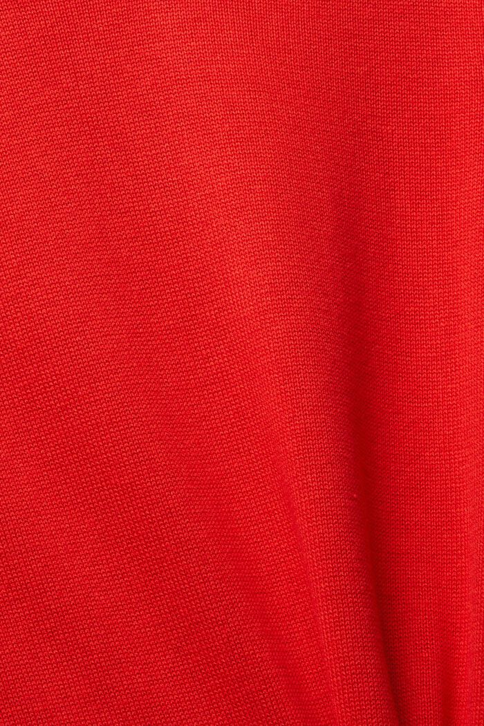 Midi šaty z pleteniny, ORANGE RED, detail image number 4