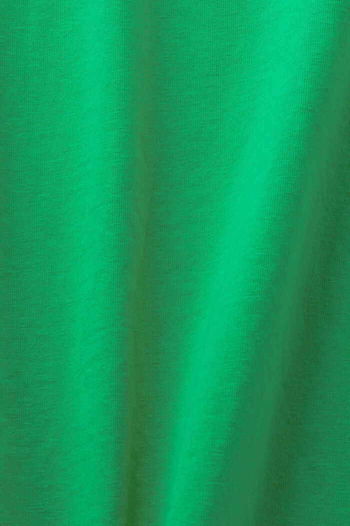 Bavlněný top s výstřihem henley, GREEN, detail image number 5