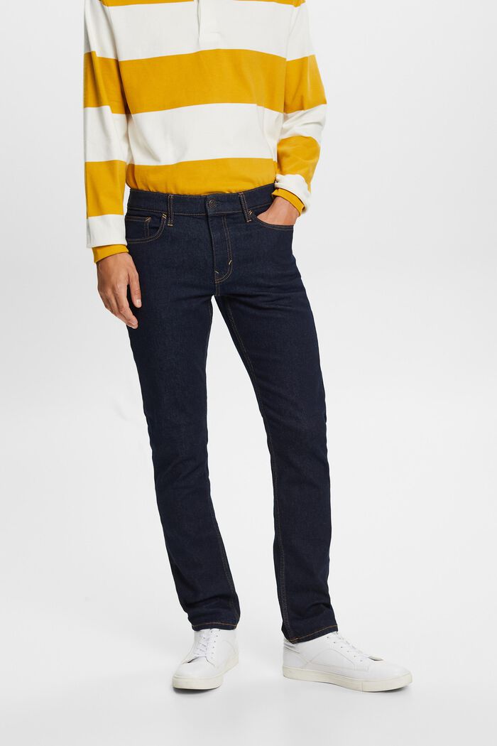 Slim džíny se střední výškou pasu, BLUE RINSE, detail image number 0