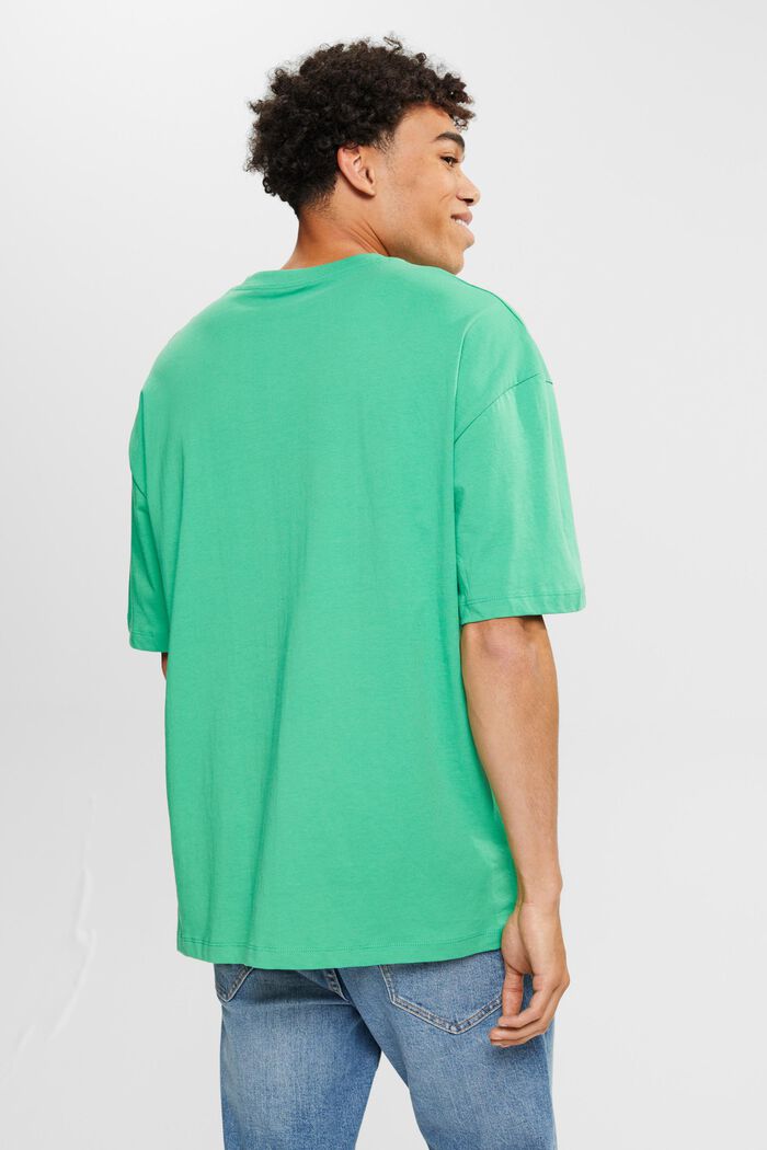 Žerzejové tričko s velkou nášivkou, GREEN, detail image number 3