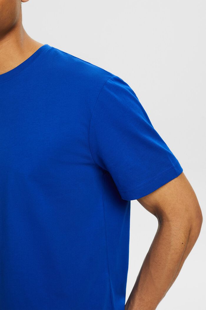 Tričko s kulatým výstřihem a krátkým rukávem, BRIGHT BLUE, detail image number 3