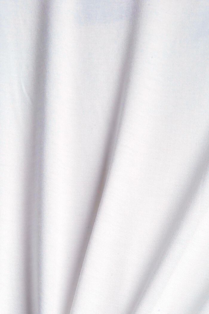 Tričko s metalickým potiskem, materiál LENZING™ ECOVERO™, WHITE, detail image number 1
