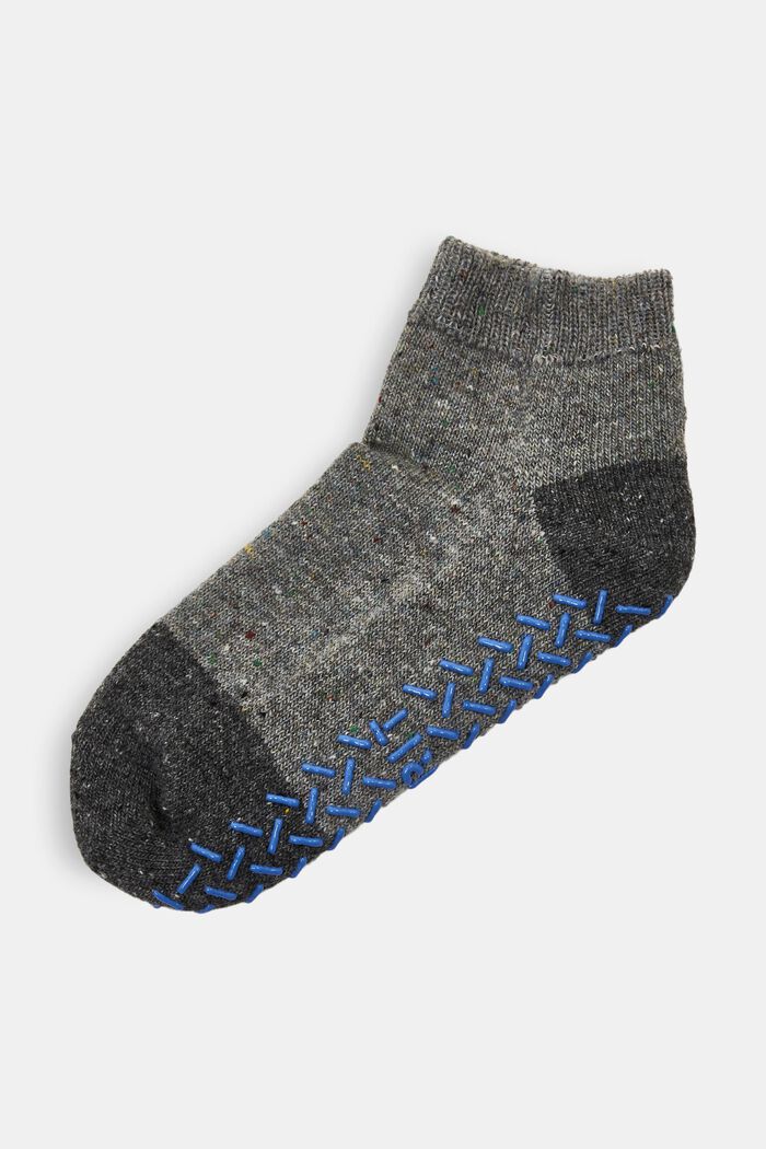 Domácí ponožky z vlněné směsi s protiskluzovým chodidlem