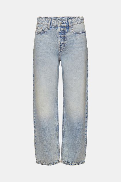 Retro džíny s rovnými nohavicemi a středně vysokým pasem