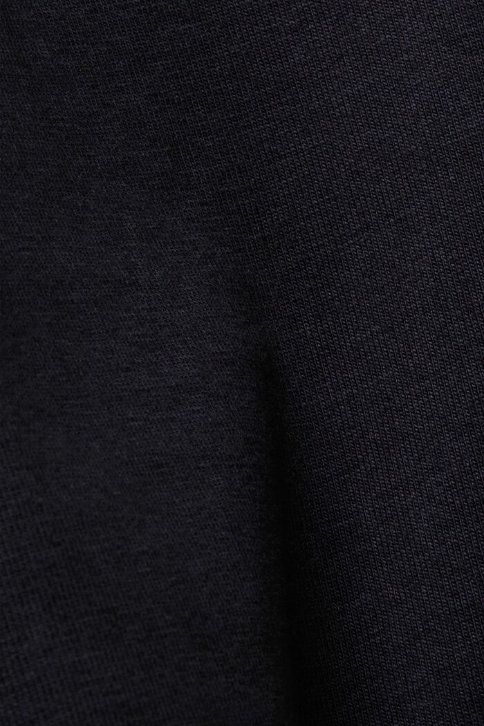 Žerzejová midi sukně, udržitelná bavlna, BLACK, detail image number 6