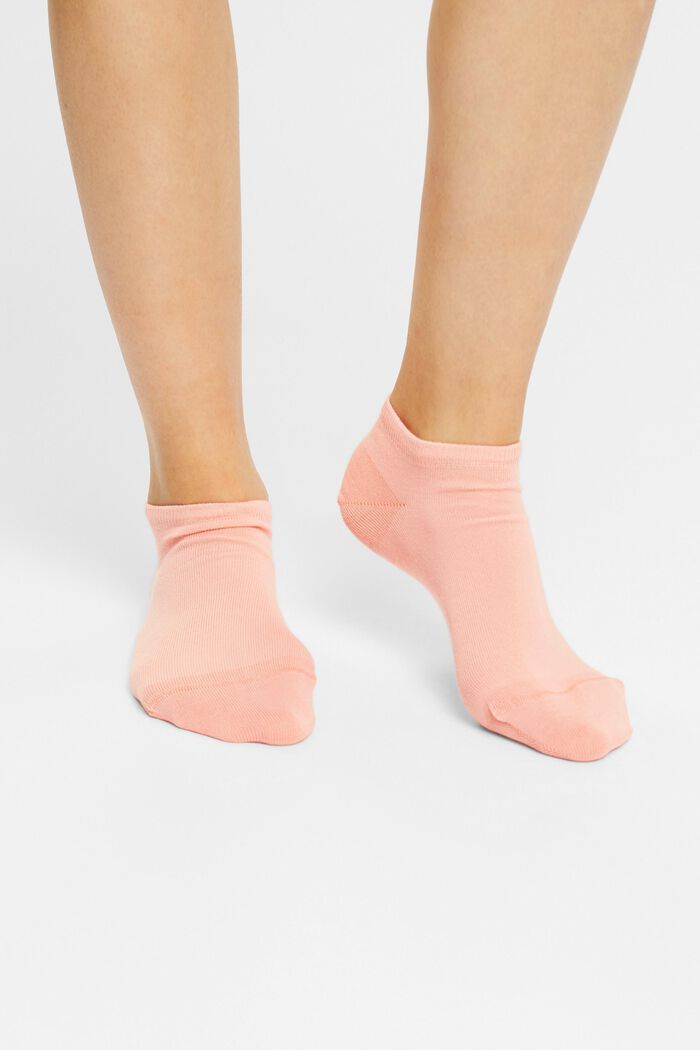 Nízké ponožky, 2 páry v balení, směs s bio bavlnou, APRICOT, detail image number 2